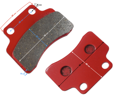 Klocki hamulcowe przednie do skutera Firefox