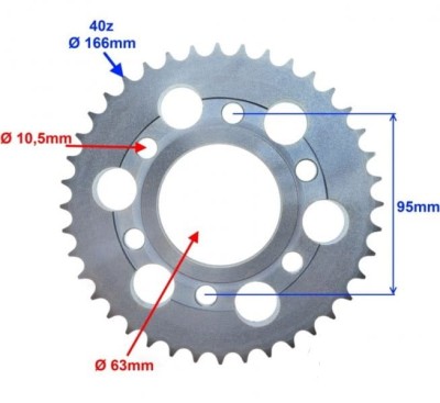 Zębatka tylna z-49 Zipp Pro 50