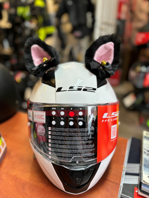 Uszy królika na kask czarne