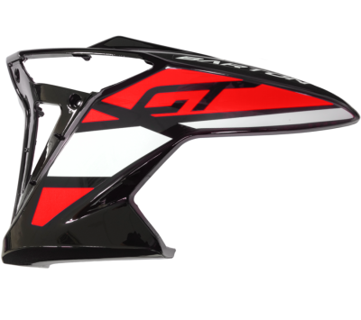 Obudowa baku górna lewa czerwona GT 125