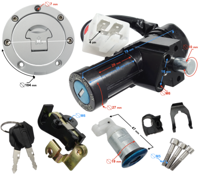 Stacyjka kopmletna GT 125