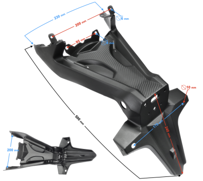 Obudowa błotnik tył częśc przednia GT 125