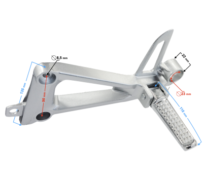 Podnóżek tył lewy GT 125