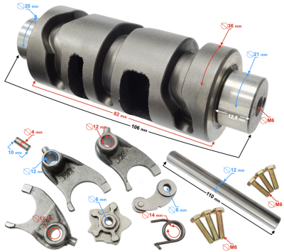 Wybierak skrzyni biegów zestaw GT 125