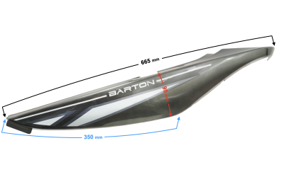 Obudowa tył lewa grafitowa Sprint 2