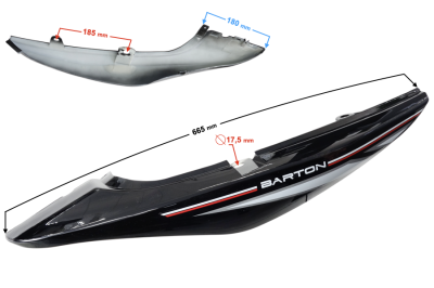 Obudowa tył prawa czarna Sprint 2