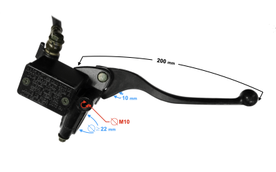 Pompa hamulca przedniego z dźwignią do motoroweru Fighter 2