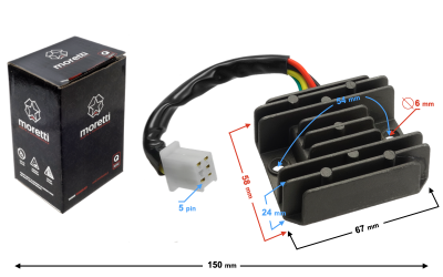 Regulator napięcia motorower fighter 5kabli