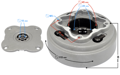 Sprzęgło do motoroweru Fighter