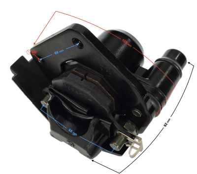 Zacisk hamulcowy do motoroweru Fighter 2