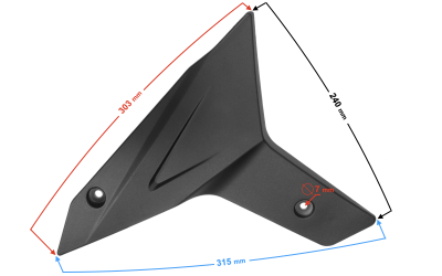 Obudowa silnika pług lewy do motoroweru FR 2