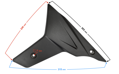 Obudowa silnika pług prawy do motoroweru FR 2