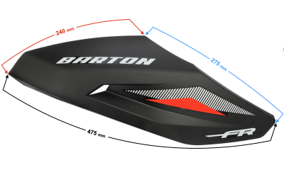 Obudowa przednia prawa czerwona do motoroweru FR 2