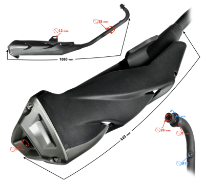 Tłumik do motoroweru FR 2