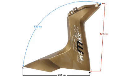 Obudowa przednia lewa złota do skutera B-Max