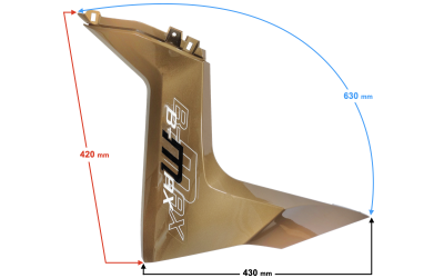 Obudowa przednia prawa złota do skutera B-Max