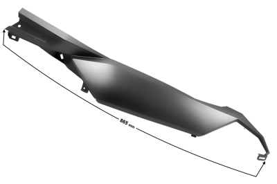 Obudowa tylna prawa czarna do skutera B-Max