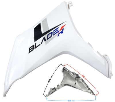 Obudowa przednia lewa niebieska BLADE R