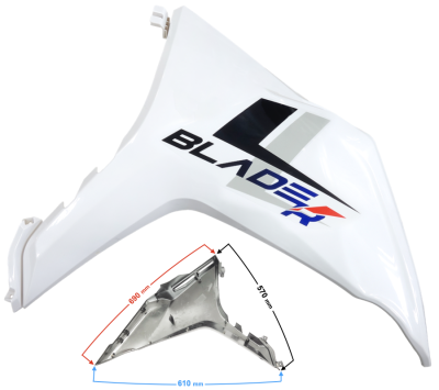 Obudowa przednia prawa niebieska BLADE R