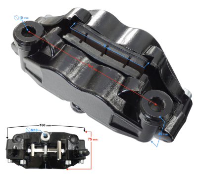 Zacisk hamulca przód lewy BLADE R