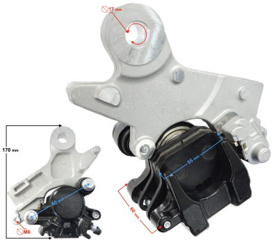 Zacisk hamulca tył BLADE R