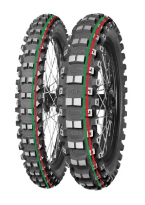 MITAS OPONA 90/100-14 TERRA FORCE-MX MH 49M (CZERWONO-ZIELONY PASEK) TT TYŁ DOT 2024 (DOT:PXDC/PJDC) (460051) (zamiennik:70000127)