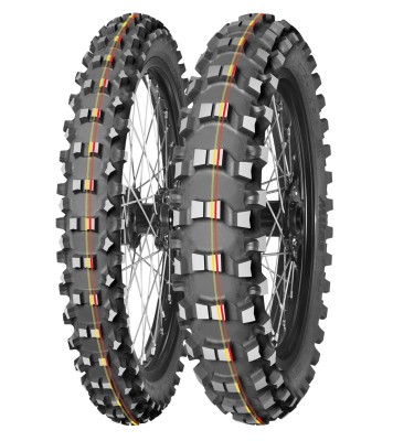 MITAS OPONA 90/100-16 TERRA FORCE-MX SM 51M (CZERWONO-ŻÓŁTY PASEK) TT TYŁ DOT 2025 (DOT:JXDP) (460059) (ZAMIENNIK:70000175)