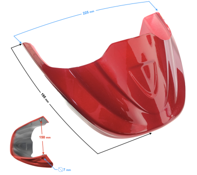 Obudowa reflektora czerwona do Volcano 50