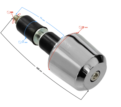 Odważnik kierownicy srebrne do motocykla Classic 125