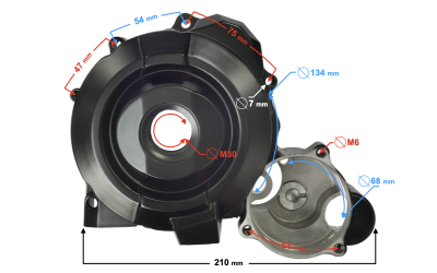 Pokrywa karteru lewa do motocykla Classic 125