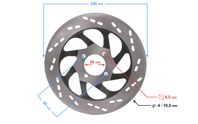 Tarcza hamulcowa przednia do Classic 125 na wtrysk