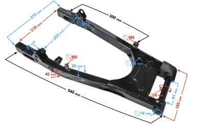 Wahacz tylnego zawieszenia do motocykla Classic 125