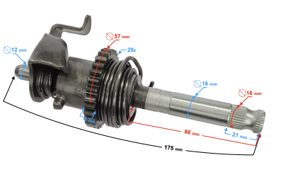 Wałek rozrusznika nożnego do motocykla Classic 125