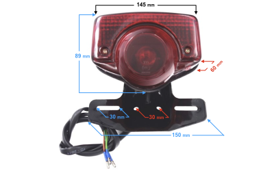 Lampa tylna do motoroweru Ranger Classic (E4)