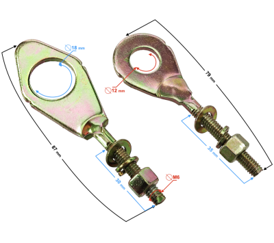 Napinacz łańcucha do motoroweru Ranger Classic (komplet)