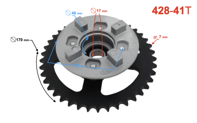 Piasta koła tylnego do mototoroweru Ranger Classic