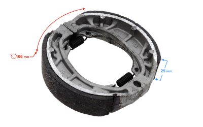 Szczęki hamulca przedniego do motoroweru Ranger Classic (E4)