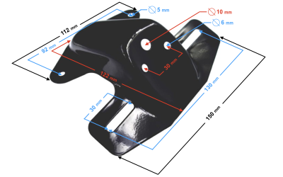 Wspornik lampy tylnej Ranger Classic E4