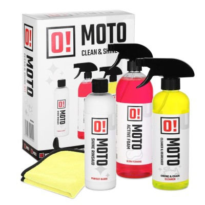 OMOTO ZESTAW PREZENTOWY DO MYCIA I PIELĘGNACJI MOTOCYKLA O! CARE PROTECTION AND SHINE MOTO (OLE-019