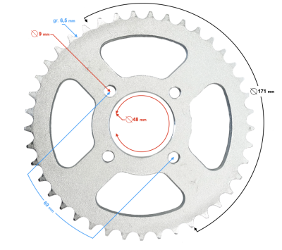 Zębatka tył ATV Rocky