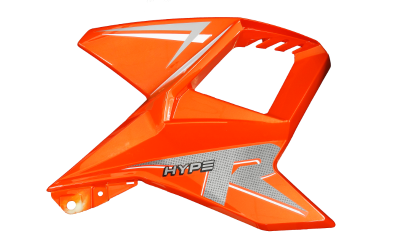 Obudowa baku prawa pomarańczowa Hyper 125