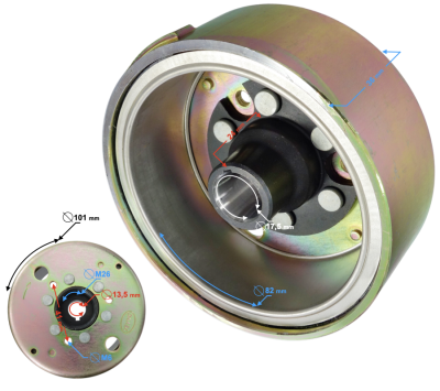 Magneto do skutera 2T