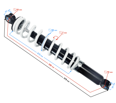 Amortyzator przód ATV Terrax