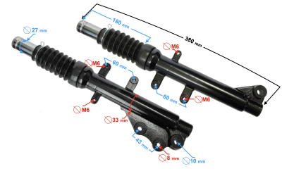 Amortyzatory przód Scalpel 50