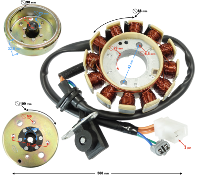 Zestaw iskrownik z magneto Scalpel 50