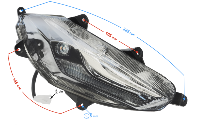 Kierunkowskaz przedni prawy Scalpel 50