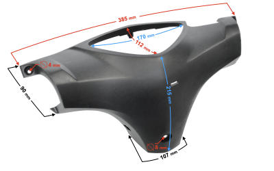 Obudowa licznika czarna Scalpel 50