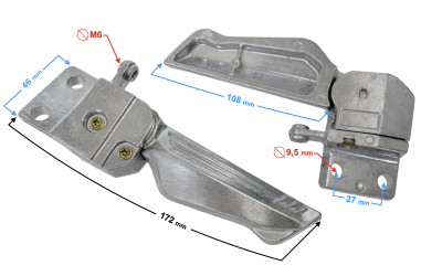 Podnóżki pasażera Scalpel 50