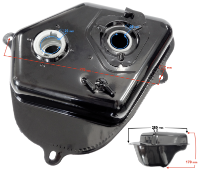 Zbiornik paliwa Scalpel 50 E5