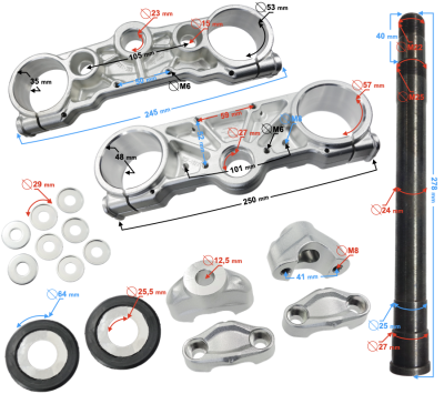 Sztyca z półką kierownicy NXT250 L